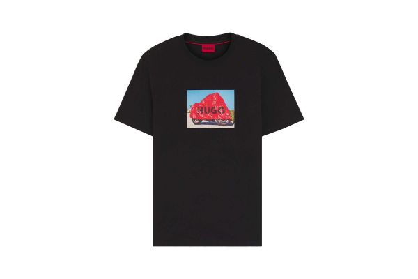 Ανδρικό Dostino T-shirt Μαύρο HUGO 50557674-001