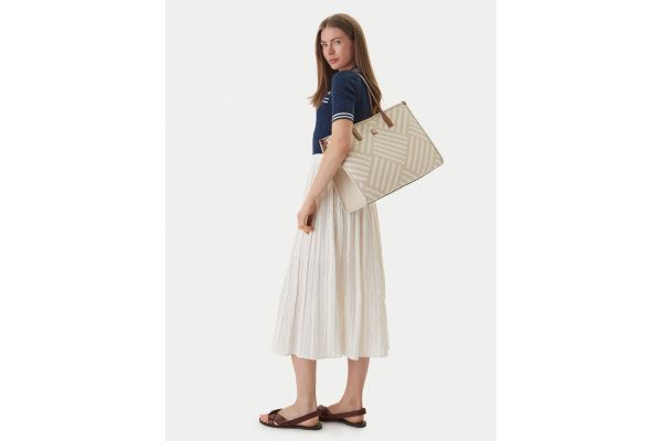 Γυναικεία TH City Tote Τσάντα Μπεζ Tommy Hilfiger AW0AW18394-0F4