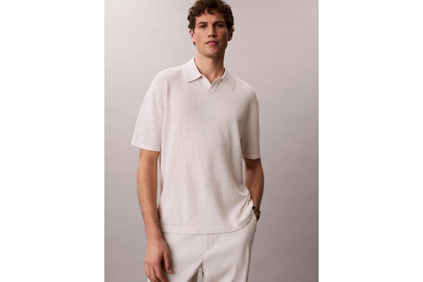 Ανδρικό Polo Εκρού Calvin Klein LV04LF313G-GNA