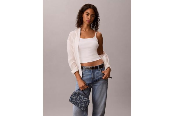 Γυναικεία Denim Τσάντα Μπλε Calvin Klein LV04F3430G-YBN