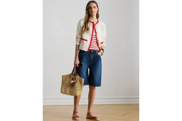 Γυναικεία Τζιν Βερμούδα Navy Μπλε Ralph Lauren 200P13594001-Blue