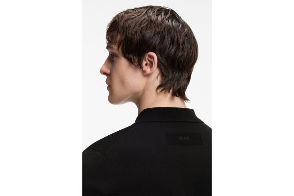 Ανδρικό San Peter Πλεκτό Polo Μαύρο HUGO 50536672-001