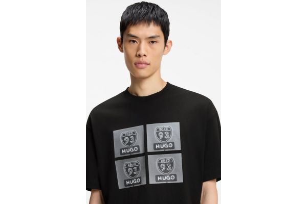Ανδρικό Draxon T-shirt Μαύρο HUGO 50558405-001