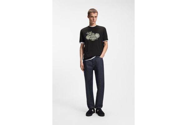 Ανδρικό Dangen T-shirt Μαύρο HUGO 50558415-001