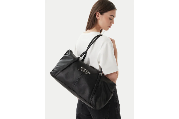 Γυναικεία Tote Τσάντα Μαύρη Tommy Jeans AW0AW18472-BDS
