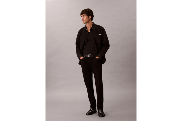 Ανδρικό Slim Taper Τζιν Μαύρο Calvin Klein LV04RF740G-JW4
