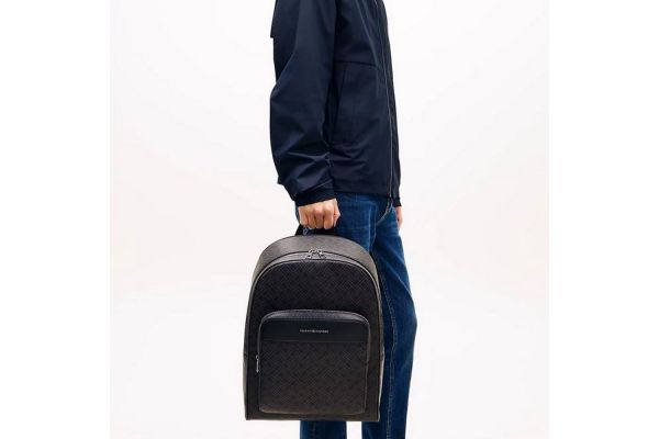 Ανδρικό Σακίδιο Πλάτης Μαύρο Tommy Hilfiger AM0AM14137-BDS