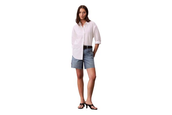 Γυναικεία 90s Τζιν Βερμούδα Μπλε Calvin Klein LV047F774G-XHJ