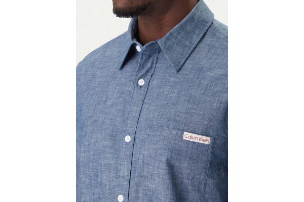 Ανδρικό Πουκάμισο Μπλε Calvin Klein LV04RF109G-C32