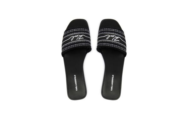 Γυναικείες Skoot III Παντόφλες Μαύρες Karl Lagerfeld KL80411C-B00-Black