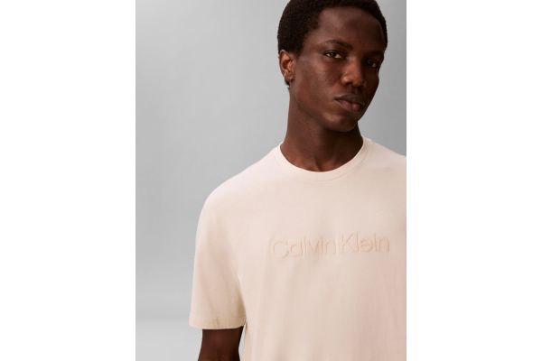 Ανδρικό T-shirt Μπεζ Calvin Klein LV04LF810G-2JX