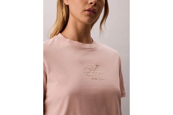 Γυναικείο T-shirt Ροζ Calvin Klein LV047D873G-3T3