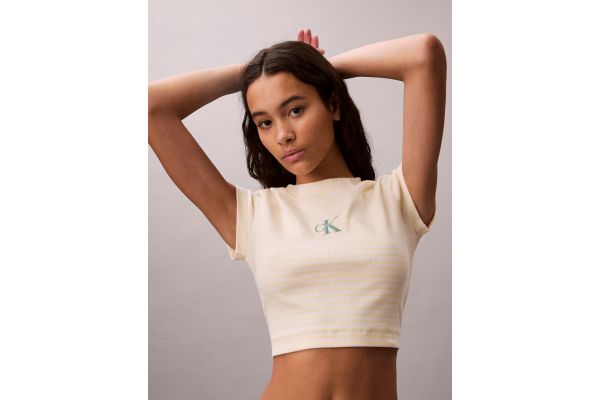 Γυναικείο T-shirt Κίτρινο Calvin Klein LV047F833G-XBS