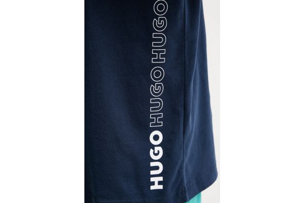 Ανδρικό Tiki T-shirt Navy Μπλε HUGO 50561117-410
