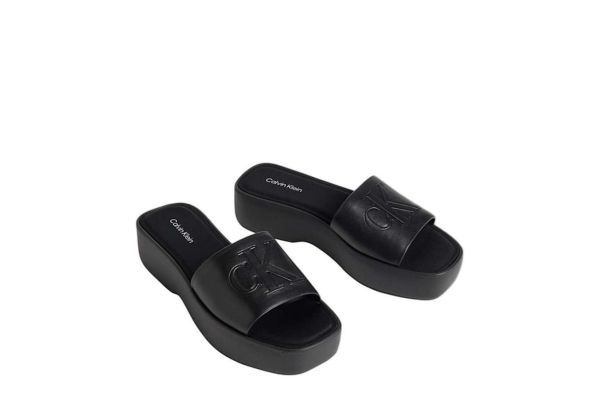 Γυναικείες Δερμάτινες Παντόφλες Calvin Klein HW0HW03026-0GJ