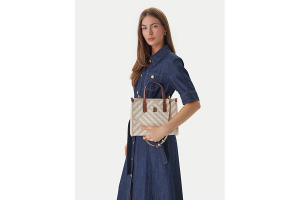 Γυναικεία TH City Mini Tote Τσάντα Μπεζ Tommy Hilfiger AW0AW18393-0F4