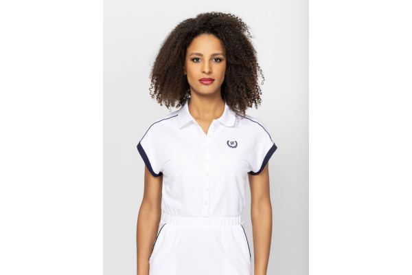 Γυναικείο Vonti Polo Φόρεμα Λευκό Heavy Tools T24011-WHITE