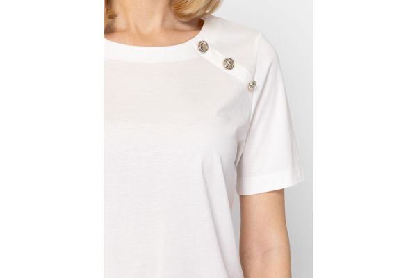 Γυναικείο Martella T-shirt Λευκό Heavy Tools T17084-ECRU