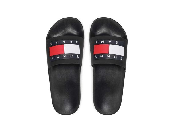 Ανδρικές Παντόφλες Μαύρες Tommy Jeans EM0EM01191-BDS