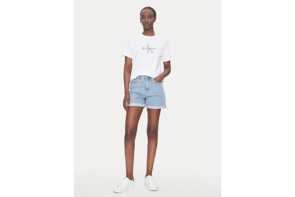 Γυναικείο Boxy T-shirt Λευκό Calvin Klein LV047F828G-YAF
