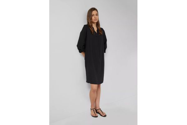 Γυναικείο Λινό Φόρεμα Μαύρο S.Oliver 2176378-9999