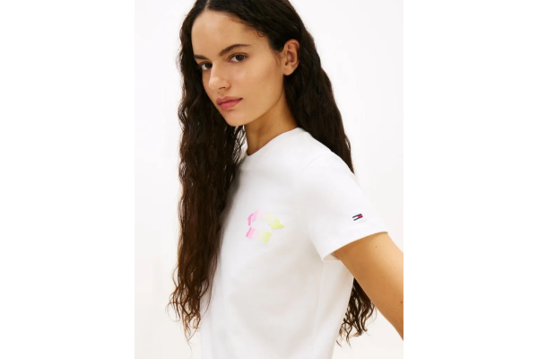 Γυναικείο T-shirt Λευκό Tommy Jeans DW0DW22310-YBL