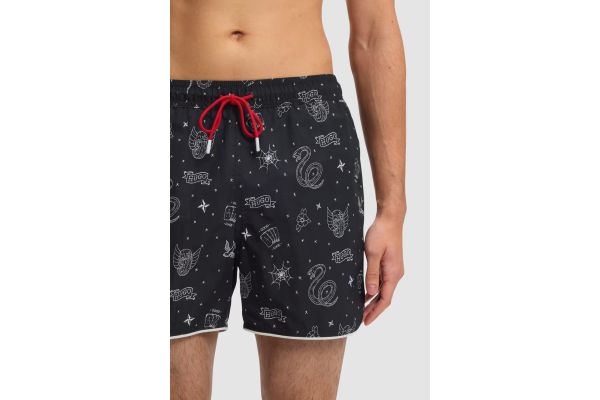 Ανδρικό Rik Μαγιό Μαύρο HUGO 50533795-061