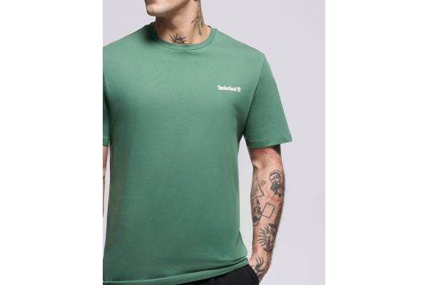 Ανδρικό Small Linear Logo Print T-shirt Πράσινο Timberland TB0A5QQT-A6Z