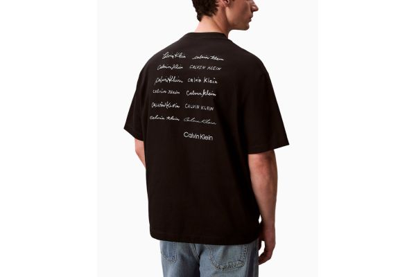 Ανδρικό T-shirt Μαύρο Calvin Klein LV04RE828G-UB1
