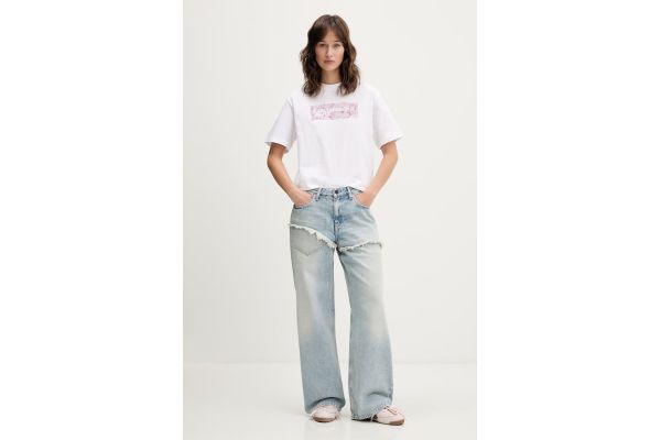Γυναικείο T-shirt Λευκό Karl Lagerfeld Jeans B2W17071-100 WHITE