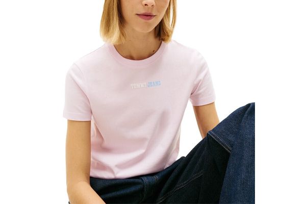 Γυναικείο T-shirt Ροζ Tommy Jeans DW0DW22277-TN9