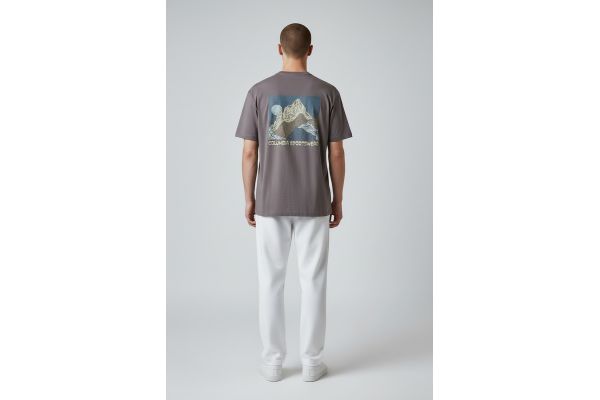 Ανδρικό CSC Outdoor Back Graphic T-shirt Γκρι Columbia 2155021-023