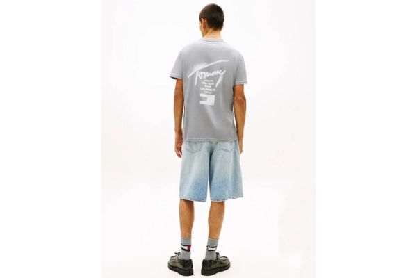 Ανδρικό T-shirt Γκρι Tommy Jeans DM0DM22553-PTL