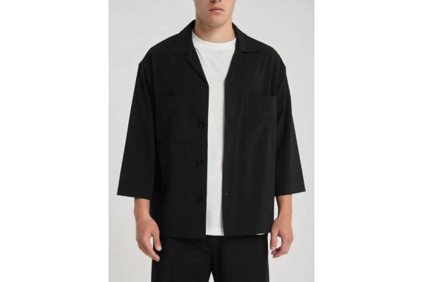 Ανδρικό Overshirt Μαύρο Royal Denim Lisbon5154-Black