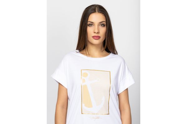 Γυναικείο Maplins26 T-shirt Λευκό Heavy Tools T17078-WHITE