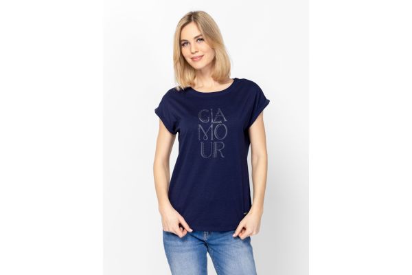 Γυναικείο Malenas26 T-shirt Navy Μπλε Heavy Tools T17104-NAVY