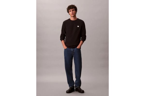 Ανδρικό Μακρυμάνικο T-shirt Μαύρο Calvin Klein LV040EM217-UB1