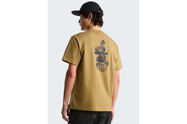 Ανδρικό Stones Relaxed Graphic T-Shirt Χακί The North Face NF0A8G9R-2EL1