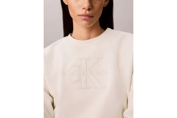 Γυναικείο Φούτερ Λευκό Calvin Klein LV047G820G-YAS