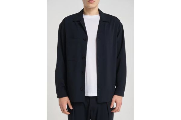 Ανδρικό Overshirt Navy Μπλε Royal Denim Kazuno5150-Blue