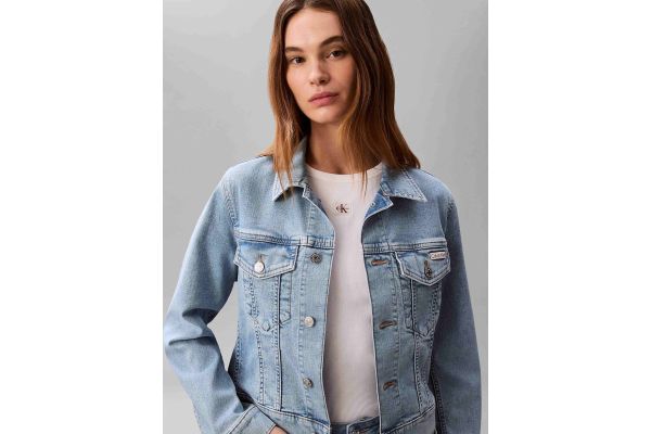 Γυναικείο Τζιν Μπουφάν Γαλάζιο Calvin Klein LV047F672G-1XT