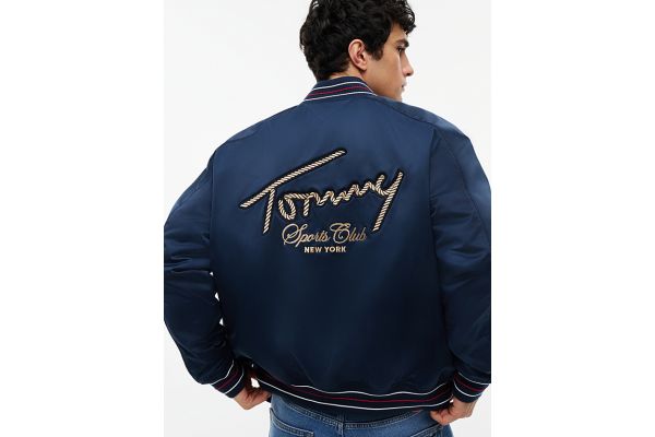 Ανδρικό Souvenir Bomber Μπουφάν Navy Μπλε Tommy Jeans DM0DM23220-C1G