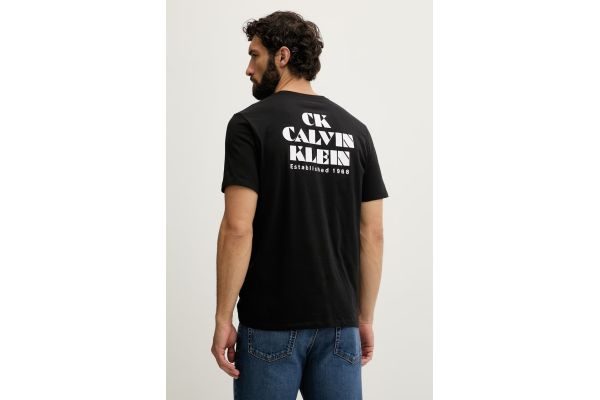 Ανδρικό T-shirt Μαύρο Calvin Klein LV04RG802G-UB1