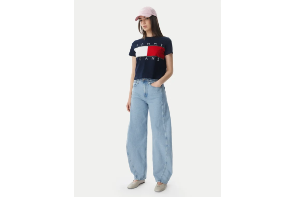 Γυναικείο Ella Mid Barrel Τζιν Γαλάζιο Tommy Jeans DW0DW23102-1AB