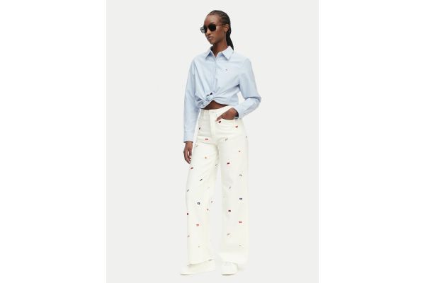 Γυναικείο Claire Wide Τζιν Εκρού Tommy Jeans DW0DW23042-1D0