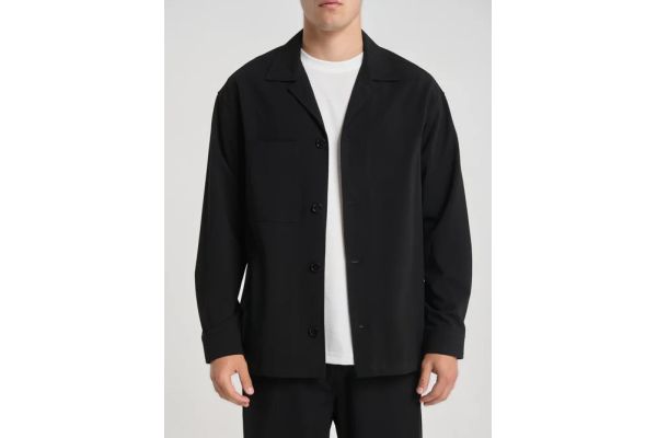 Ανδρικό Overshirt Μαύρο Royal Denim Kazuno5150-Black