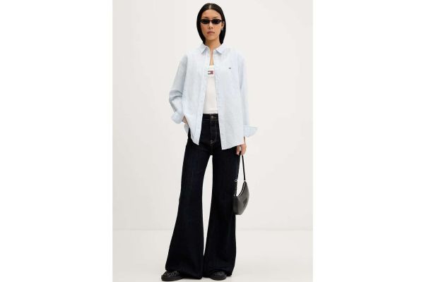 Γυναικεία Τσάντα Ώμου Μαύρη Tommy Jeans AW0AW18773-BDS