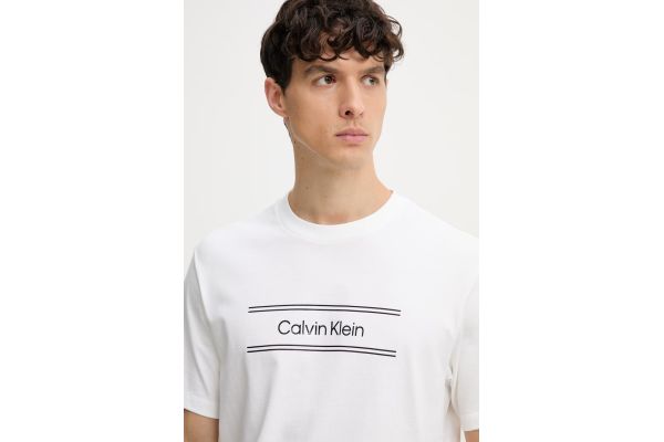 Ανδρικό T-shirt Λευκό Calvin Klein LV04LG813G-YAF