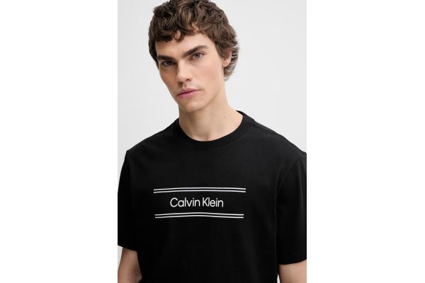 Ανδρικό T-shirt Μαύρο Calvin Klein LV04LG813G-UB1