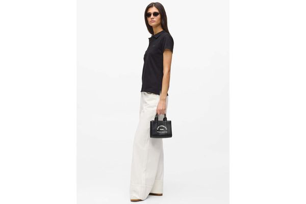 Γυναικεία K/Rsg Mini Tote Τσάντα Μαύρη Karl Lagerfeld B1W30042-101 White/Black